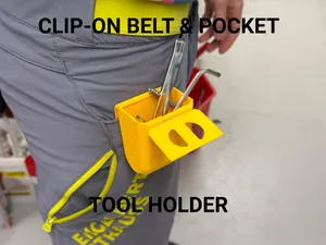 Clip-On Belt & Pocket Tool Holder