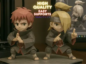 Sasori and Deidara low poly