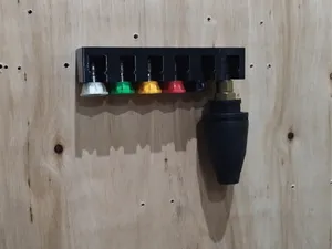 Wall Mount Holder for 6 Pressure Washer Nozzles