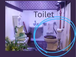 1:12 Victorian Dollhouse Toilet