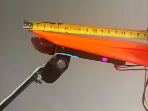 Porta targa KTM luci integrate