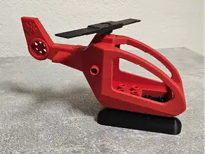 Helicopter compatible with brick duplo