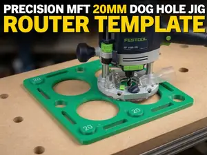 MFT 20mm Bench Dog Hole Router Jig
