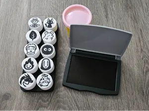 Ghibli-style stamps