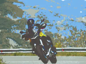 Litofania Moto Guzzi Stelvio V100 in Piega