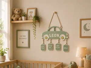Auto - Geburt - Geschenk - Deko - personalisierbar