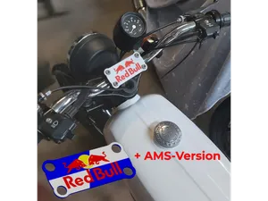 Simson S50/51 Lenkerauflage Blech - Red Bull