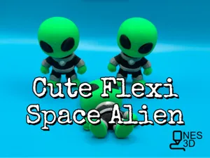 Cute Flexi Space Alien