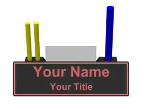 Personalized Name Plate / Business Card Holder