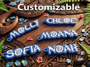 Keychain Moana Font Custom