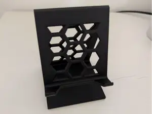 Phone Stand with Hexagonal / Honeycomb pattern