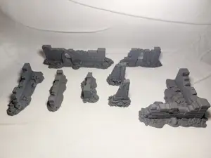 Stone Walls & Corners Set - Ruins Scenery