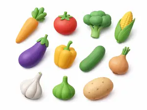Easy Paint & Play: Garden Veggies ( Split Design )