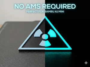 Glow-in-the-Dark Radioactive Sign (NO AMS Needed!)