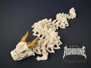 Long Ashbone - Articulated Skeleton Dragon