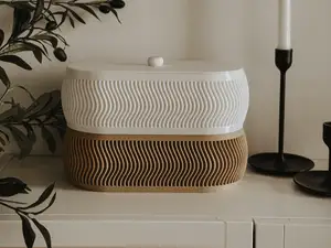 Stackable Long Modern Planter / Organizer with Lid