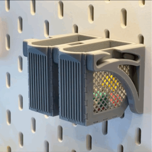 Sliding Quick-Access Storage Box for Skadis
