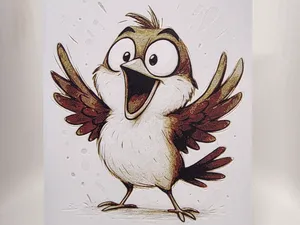 Overexcited Sparrow Hueforge