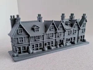 Medieval Row Houses Miniature 056