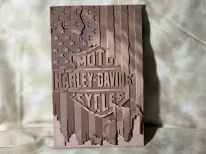 Harley Davidson Torn American Flag