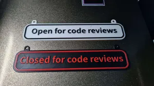 Open/Closed for code review sign