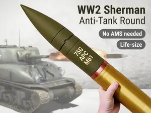 WW2 US Sherman Anti-Tank Round | 75mm APCBC
