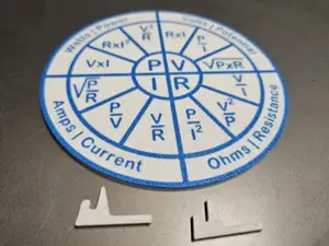 Ohm's Law Cheat Sheet - Electronics (flat version)