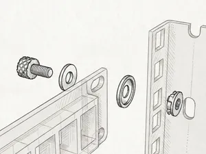 M6 Server Rack HW Set (Cage Nut, Screw, Washers)