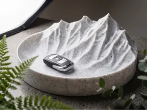 Mountain Key Tray – Minimal Desk Organizer
