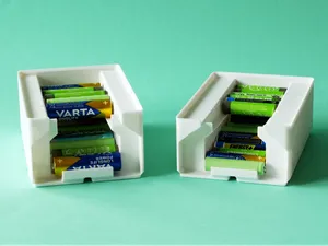 Stackable Gridfinity Battery Holder – AA & AAA