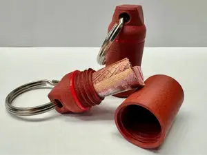 Waterproof Travel Geocache Keychain & Cash Holder