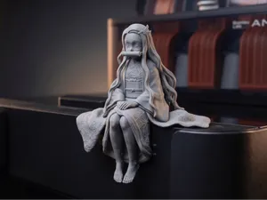 Seated Nezuko Kamado (Demon Slayer) Monitor buddy