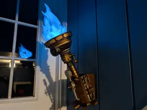 Steampunk Reactor Torch & Wall Mount