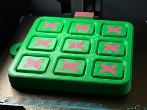 Flip Tac Toe - X & O - Print in Place Game Fidget