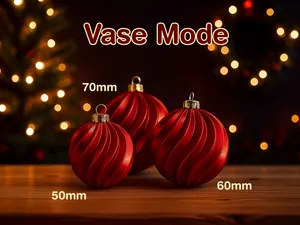 Christmas ball 50 / 60 / 70 mm Straight or Twist