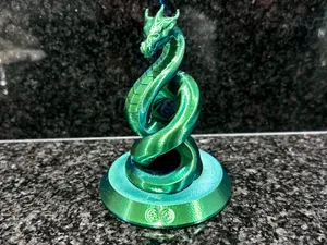 Spiral Dragon Figurine (Standing Series)