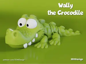Wally the Crocodile - articulated