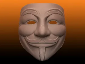 Anonymous Mask - Vendetta Mask - wearable