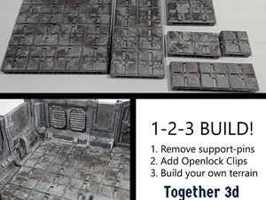 Sci fi tile - cross pattern