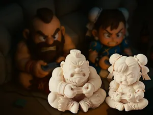 Street Fighter series Zangief&Chun-Li