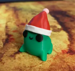 Santa Hat Frog