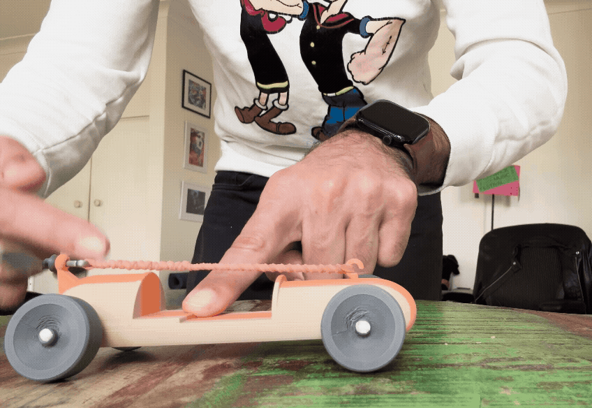 Rubber Propeller Derby Car