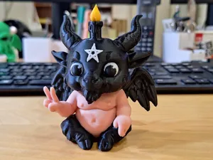 Chibi Baphomet – Tiny Guardian of Balance