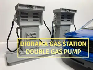 Diorama Gas station, double Gas pump, scale 1:24