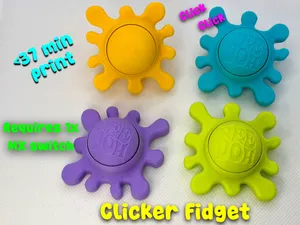 NeeDoh Sploot Splat Clicker Fidget Toy (<37 mins)