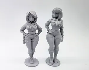 2 Female Scout Master Figures