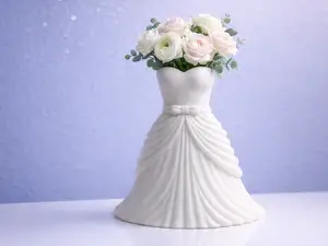 Dress Vase – Elegant Wedding Dress Flower Vase