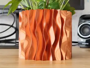Parametric Waves Plant pot and Planter - Vase mode