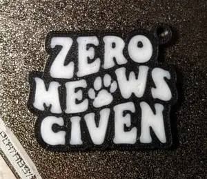 Zero meows given - keychain