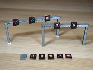 Autobahn-Schilderbrücke 2-/3-spurig H0 1:87